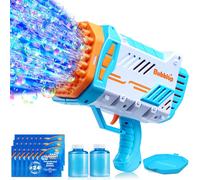 Bubble Gun for Kids with Light,Bubble Guns Rocket Bazooka Bubble Machine for Outdoor,Summer Toys,Gifts,Party Gifts,Wedding,Easter