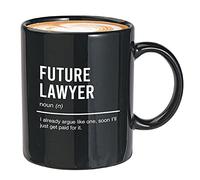 Bubble Hugs Tasse à café avocat Noir 325 ml - Future Lawyer - Étudiant en droit Droit School Her Attorney Advocate Esquiire Barrister