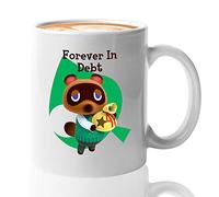 Bubble Hugs Tasse à café Game Blanc 325 ml - Forever in Debt - Animal Tom Nook Crossing