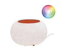 Bubble Indoor LED siège avec coussin orange Moree - 4260218360129