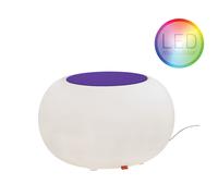 Bubble Indoor LED siège avec coussin violet Moree - 4260218360129