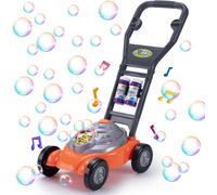 Bubble Lawnmower for Kids Toddlers Bubble Lawn Mower Outdoor Bubble Mower with Music Soapy Solution Push Toy for Baby Boys Girls Kids from 3