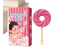 Bubble Lollipop Cleanser - 4 x 7,4 x 13,4 cm - Ensemble de bain de douche en mousse de sel - 6 pièces - Parfum doux - - Pour femme, homme, adolescent, famille, cadeau, maison, spa, détente