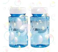 Bubble Lot de 2 recharges de liquide à bulles - 50 ml chacune - Formule écologique - Kit de fluide réutilisable avec machine à bulles - Compatibilité Backyard Activity Enhancer
