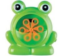 Bubble machine a bulles de savon 12 cm grenouille verte - souffleuse automatique - fete anniversaire - set jouet enfant et carte