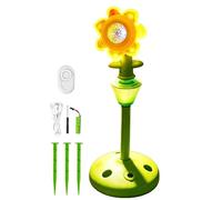 Bubble Machine - ABS | Adjustable Automatic Sunflower Bubble Blower with Remote Control Colorful Light Up Design | Outdoor B́ubble Maker for Wedding Birthday Backyard Party Kids Adults