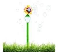 Bubble Machine - Automatique Bubble Machine For Kids | Manuel Swing Rechargeable Sunflower Standing | BubblesProducing Machines Swing Function For Boys Girls Birthday Party Summer Games Lawn Backyard
