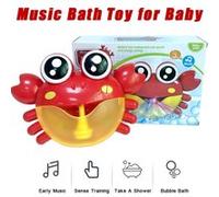 Bubble Machine Big Crab Maker automatique Bubble ventilateur Musique jouets de bain pour bébé G
