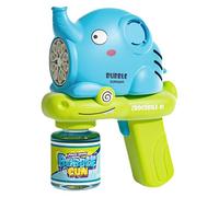 Bubble Machine, Cartoon Maker, Outdoor Toy, Automatic Electric Drive, Handheld Cute Design, Light Pink Blue, ABS, 5.91x2.95x7.09 inches, Party Wedding Use for Birthdays, Playtime, Events