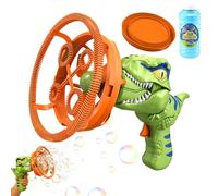 Bubble Machine (Dinosaur Design) - Battery Operated Automatic Bubble Blower | Kids Summer Toy with 1000+ Bubbles/Min | Outdoor Play, Birthday Party Gift for Girls Boys Age 3-8, Backyard Patio Fun