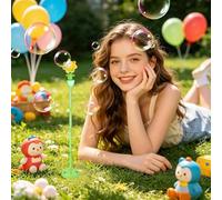 Bubble Machine Kids - LED Sunflower Handheld, Bubble Blowing Toy with Automatic Foam Output for Continuous Fun Safe Durable Design for Boys Girls Easter New Year Backyard Bath Summer 11 * 7.48 inch