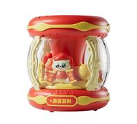 Bubble Machine - Rechargeable Automatic Fireworks Blower, Multi Hole Musical Rotating Toy | Cute Party Maker Device for New Year Spring Festival Outdoor Home GardenBubble Machine - Rechargeable Autom