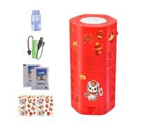 Bubble Machine, Rotating Year of The Horse Games with Light, Rechargeable Automatic Bubble Maker for Birthday, Christmas, Spring Festival, Easter, Party