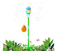 Bubble Machine Streetlight Toy, Remote Control Bubble Blower with LED Lights Music Effect Automatic Bubbles Maker Outdoor Party Fun Device, Kids Birthday Backyard Garden Summer Play Entertainment