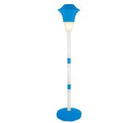 Bubble Machine Wand 10-Hole Rechargeable Streetlight Toy Foam Maker with Music LED Adjustable Height Ground Stake Standing Organizer, for Beach, Summer, Party, Garden, Outdoor