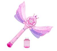Bubble Machine Wand - Battery Operated Stick Blower, Automatic Outdoor Toys