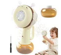 Bubble Machine Wand | Funny Bubbles Maker,Bee Shape Portable Colorful Lights Rotating Beach Game for Play Boy Playtime Girl Carnival Outdoor Birthday Travel Classroom
