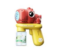 Bubble Machine Wand, Kids Foam Bubble Blower, Dinosaur Shape Handheld Toy, Battery Operated Leakproof Device, for Outdoor Party Backyard Birthday Lawn Pool Night Event Children Adults Family