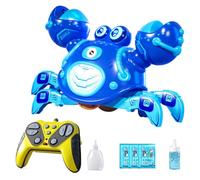 Bubble Machine with Light Music Electric Interactive - 31x18x12cm Bubble Blower Crawling Crab Toy,for Boys Girls Kids Home School Outdoor Camping Beach Birthday Holiday