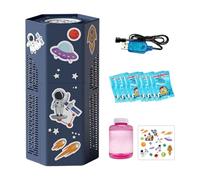 Bubble Maker - Automatic Astronaut Blower | USB Rechargeable Toy with Stickers | 140ml Liquid Solution for Garden Party Backyard | Birthday Boys Girls | Indoor Bath Shower