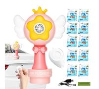 Bubble Maker, Rechargeable Bubble Machine, 5.51x9.06in with LED Lights, Foam Sprinkler for Car Wash, Bath Time, Festivals, Pool Parties, Birthdays, Fun, Christmas Events, Weddings