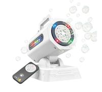 Bubble Maker | Remote Control Battery Powered RGB LED Light Maker - Outdoor Party Supplies | for Kids Party Wedding Outdoor Backyard Beach Pool Bath Bathtub Lawn Garden Park