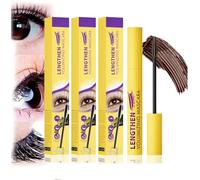 Bubble Mascara,Mascara Bubble,Mascàra Waterproof,Allongement De Cils Long,Recourbant Longue Durée Et Imperméable,Naturellement Maquillage Des Yeux Ne Fleurit Pas,Smudge-Proof,Clump-Proof (Brun*3)