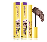 Bubble Mascara,Mascara Bubble,Mascàra Waterproof,Allongement De Cils Long,Recourbant Longue Durée Et Imperméable,Naturellement Maquillage Des Yeux Ne Fleurit Pas,Smudge-Proof,Clump-Proof (Brun*2)