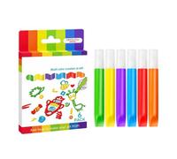 Bubble Paint Pens - 6 Piece Heat Activated 3D Markers, Creative Art Supply | Art Markers - Six Color Set for Raised Designs | Heat Reactive Ink, Dimensional Effects, Craft Drawing Supplies, DIY