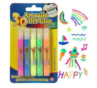 Bubble Pens - 5 Piece Painting Markers, Bubble Ink Coloring Drawing Set
