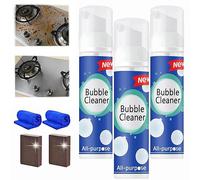 Bubble Power Cleaner, Bubble Cleaner Foam Spray, Powerful Stain Removing Foam Cleaner, Bubble Cleaner, Bubble Cleaner Foam, Stubborn Grease & Grime Remover (100ml * 3)