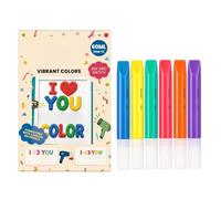 Bubble Relief Art Pen - 6 Pieces Scrapbooking Decor Drawing Markers