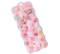 Bubble Stickers - Creative Scene Sticker Book, Small Bear Animal Adhesive Sticker, Animal Adhesive Stickers - For Notebook Pencil Case Tablet Phone Case Water Bottle Planner Journal Laptop Kids