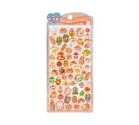 Bubble Stickers - Funny Animal 3d Resin Bubble, Toy Sticker Sheet,japanese Crystal Sushi Style Decals Strong Adhesive Fun Stickers, for Kids Teens Adults on Pencil Case | Tablet Cup Luggage