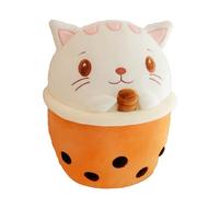 Bubble Tea Jouet en Peluche, 30cm Animal en Peluche Bubble Tea Oreiller Peluche Doux Mignon Tasse de Thé Au Lait en Peluche Coussin Doudou Coussin Kawaii Cadeau pour Les Enfants Et Amis