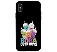Bubble Tea Lover Graphic Funny Design Kawaii Boba Tea Femme Coque pour iPhone X/XS