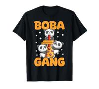 Bubble Tea Panda, amateur de thé à bulles au design amusant, Boba Gang T-Shirt