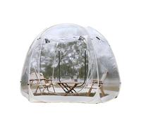 Bubble Tent Pop Up Gazebo, 4-6 Personne Igloo Dome Garden Patio Canopy Shelter, Grande Pip De Serre Instantanée Surdimensionnée pour L'événement pour La Fête(Color:Transparence)
