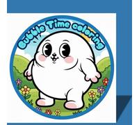 Bubble Time coloring: 50 cute bold and easy characters for coloring.Funny and relaxing for children , Teens , adults hobby.