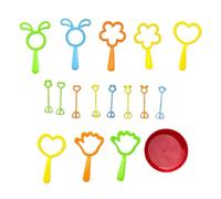 Bubble Wand, Flower Bubble Toy, Interactive Outdoor Game, 17 Piece Set, Sturdy Fun Activity for Birthday, Easter, Carnival, Classroom, Backyard, Wedding, and Girls’ Playtime
