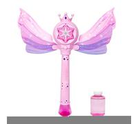 Bubble Wand Machine, Wings Design Stick, Musical Foam Maker, Automatic Bubble Blower with Lights Sound, Battery Powered for Indoor Outdoor Fun, Garden Backyard Play, Pool Time Birthday Parties