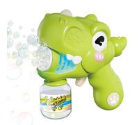 Bubble Wands, Interactive Leak Proof Design, Dinosaur Bubble Machine for Kids, Lightweight Sturdy Build, Easy Use Feature, Outdoor Tool, Party Accessory for Parks 18.27x5.12 inches