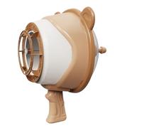 Bubbled Maker, Bubbled Blower Toy, 13.78x9.45x7.09 inches Interactive Manual Wind-Powered Machine, Outdoor Fun Game for Yard Garden Park Beach Patio, Pink, Brown