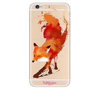 Bubblegum® Coque de protection pour iPhone Motif chat mignon, Gel, Artistic Fox, iPhone 4 4s