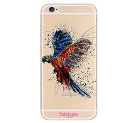 Bubblegum® Coque de protection pour iPhone Motif chat mignon, Gel, Artistic Parrot Wings, iPhone 6+ 6splus