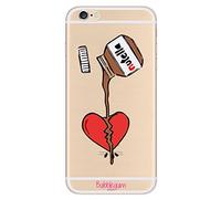 Bubblegum Coque de protection souple en TPU pour iPhone Motif nourriture, Chocolate Heart, iPhone 5C