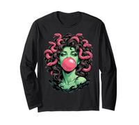 Bubblegum Medusa Mythology Snake Hair Goddess Feminist Manche Longue