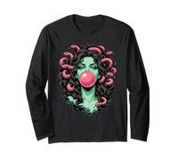 Bubblegum Medusa Mythology Snake Hair Goddess Feminist Manche Longue
