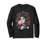 Bubblegum Medusa Mythology Snake Hair Goddess Feminist Manche Longue