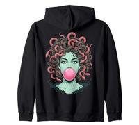 Bubblegum Medusa Mythology Snake Hair Goddess Feminist Sweat à Capuche